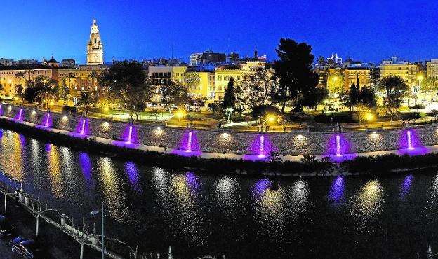 Vista panorámica de Murcia desde el río Segura. Ayuntamiento de Murcia