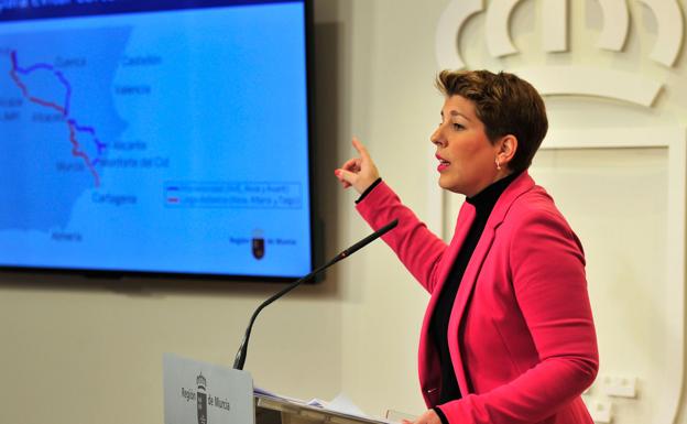 Noelia Arroyo, durante la rueda de prensa de ayer. 