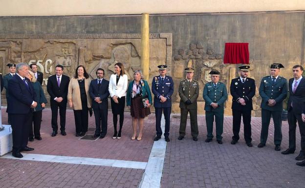 El consejero de Presidencia, Pedro Rivera, en el acto de homenaje a las Fuerzas de Seguridad.