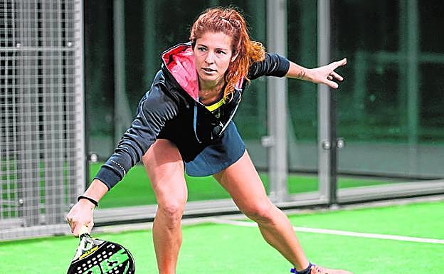 La argentina Celeste Paz, en acción. 