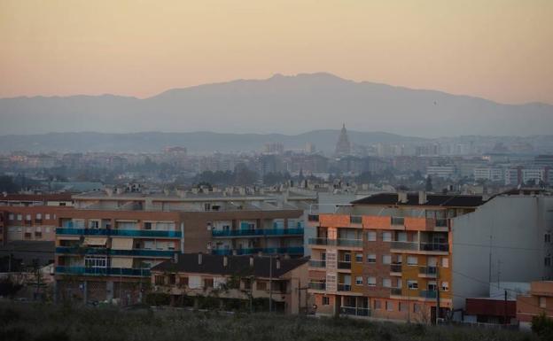 Contaminación atmosférica en Murcia en una imagen de archivo. 