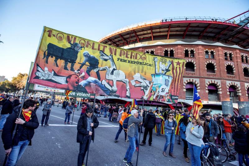 Fotos: La manifestación contra el juicio del &#039;procés&#039;, en imágenes