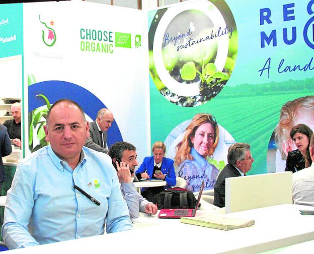 Pedro J. Pérez, director técnico del Caerm en Fruit Logistica. EFQ