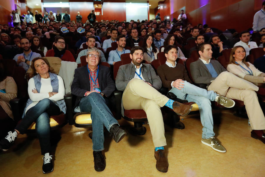 El secretario general del PP, Teodoro García Egea, cerró el acto que reunió a los jóvenes del partido en Murcia