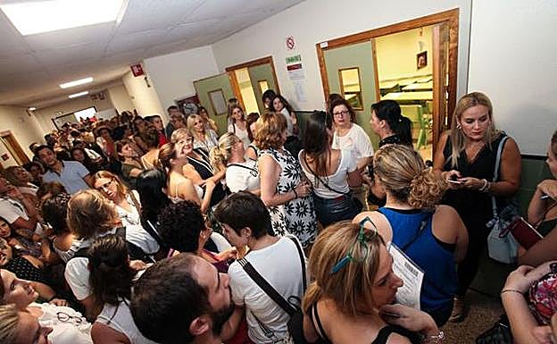 Imagen de archivo de las última oposiciones del Servicio Murciano de Salud. 