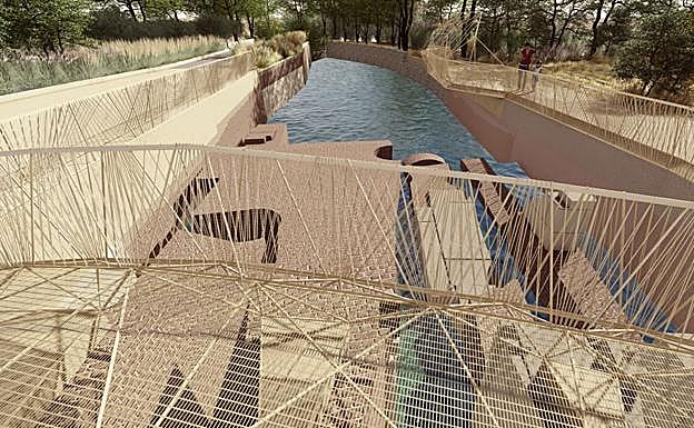 El proyecto plantea una serie de pasarelas que permitirán recorrer todo el entorno. 