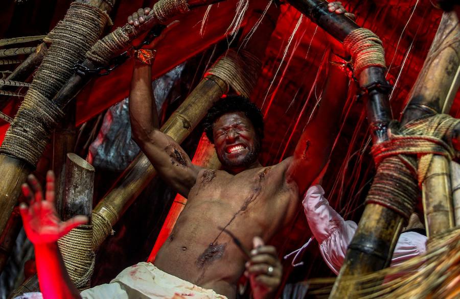 El desfile del Carnaval en Sao Paulo, Brasil, es uno de los eventos más importantes del país