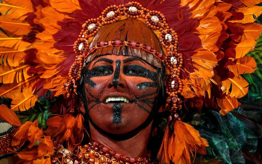 El desfile del Carnaval en Sao Paulo, Brasil, es uno de los eventos más importantes del país