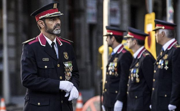 El 'major' Trapero durante la Diada de 2017.