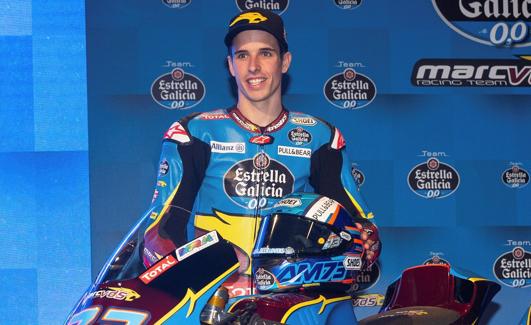 Álex Márquez, durante la presentación del equipo de motociclismo Team Estrella Galicia.