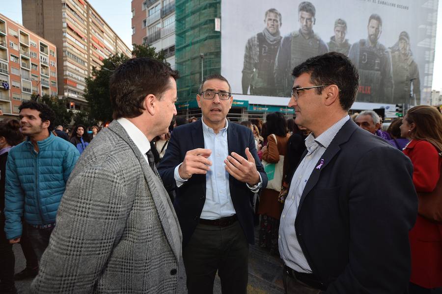 La gran marcha por en el Día Internacional de la Mujer arranca en el centro de Murcia con el recuerdo de la jornada histórica vivida hace ahora un año