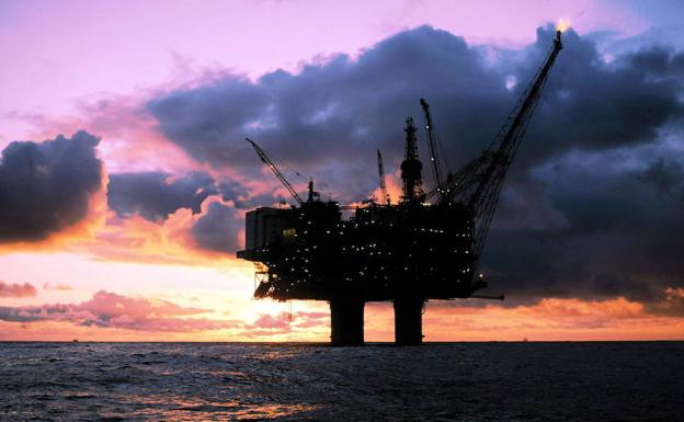 Plataforma petrolera de Statoilhydro en el Mar del Norte. 