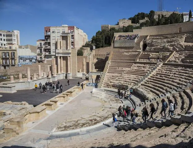 Vista del Teatro Romano de Cartagena. 