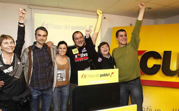 Presentación de la Candidatura de Unidad Popular (CUP) para las elecciones autonómicas de 2012. 