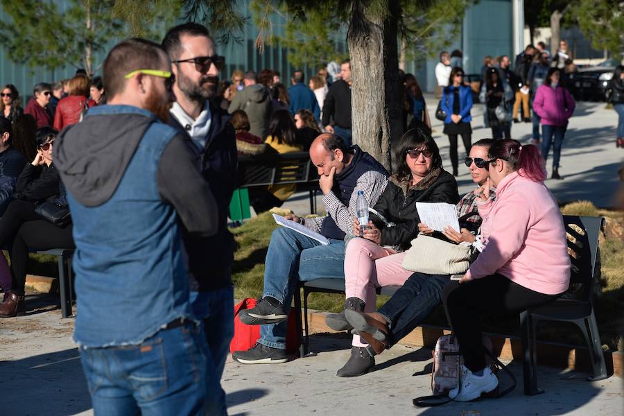 Un total de 18.188 candidatos estaban convocados este domingo para la realización del ejercicio para optar a las 533 plazas ofertadas por el Servicio Murciano de Salud en la categoría de personal de servicios