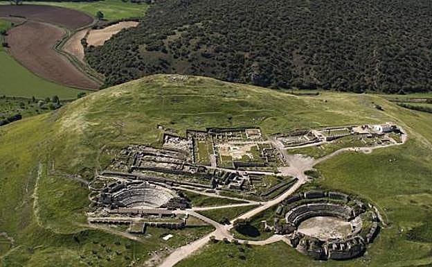 Vista aérea de Segóbriga. 