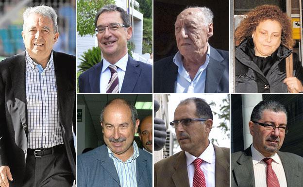 Antonio Cerdá Cerdá, Joaquín Bascuñana García, Carlos Brugarolas Molina, María Antonieta Fernández Cano, José María Ródenas Cañada, Manuel Alfonso Guerrero y Antonio Alvarado Pérez