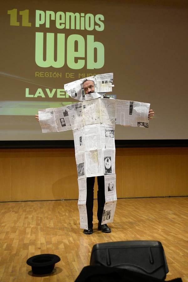 Los Premios Web de laverdad.es cerraron este jueves por la noche su XI edición en un acto en el Auditorio Víctor Villegas de Murcia conducido por el actor y humorista Alex O'Dogherty