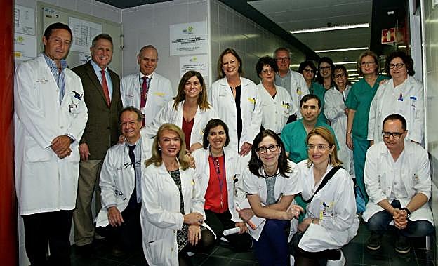 El equipo de Terapia Celular de La Arrixaca. 