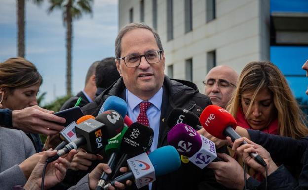 El presidente de la Generalitat, Quim Torra. 