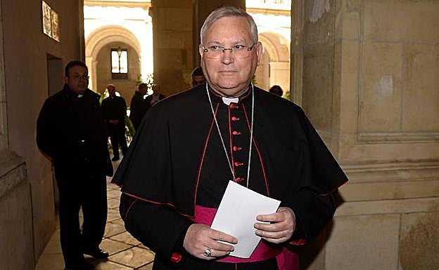 El obispo de la Diócesis de Cartagena, José Manuel Lorca Planes, en una foto tomada la semana pasada. 