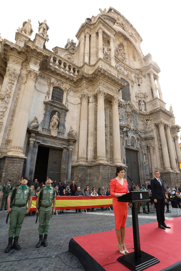 El acto estuvo presidido por el teniente general Jefe de la Fuerza Terrestre del Ejército de Tierra, Juan Gómez de Salazar Mínguez, actuando como Madrina la directora de la Orquesta Sinfónica de la Región de Murcia, Virginia Martínez Fernández