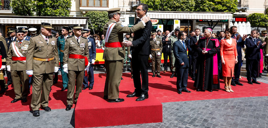 El acto estuvo presidido por el teniente general Jefe de la Fuerza Terrestre del Ejército de Tierra, Juan Gómez de Salazar Mínguez, actuando como Madrina la directora de la Orquesta Sinfónica de la Región de Murcia, Virginia Martínez Fernández