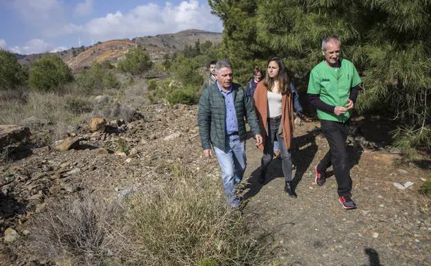 Visita de Ione Belarra, portavoz adjunta de Unidas Podemos en el Congreso, a la Sierra Minera. 