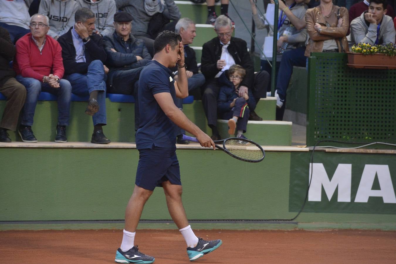 El tenista ilicitano Mario Vilella se impone al murciano en la segunda jornada de la ATP Challenger Murcia Open