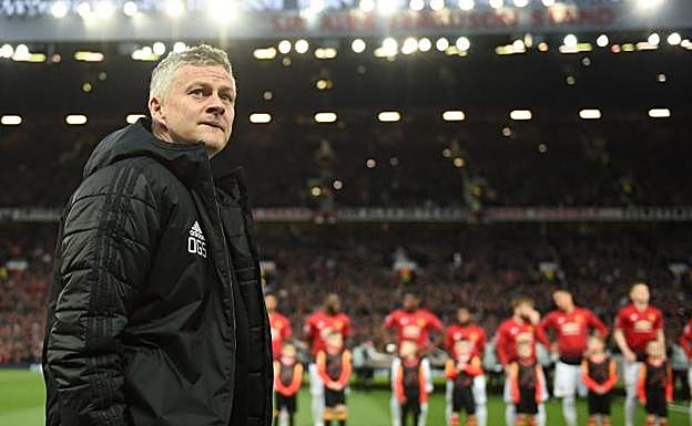 Ole Gunnar Solskjaer, técnico del Manchester United.