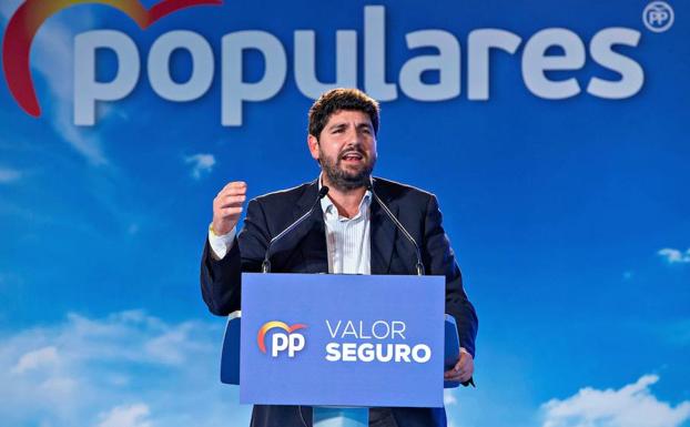 El presidente del Ejecutivo regional, Fernando López Miras.