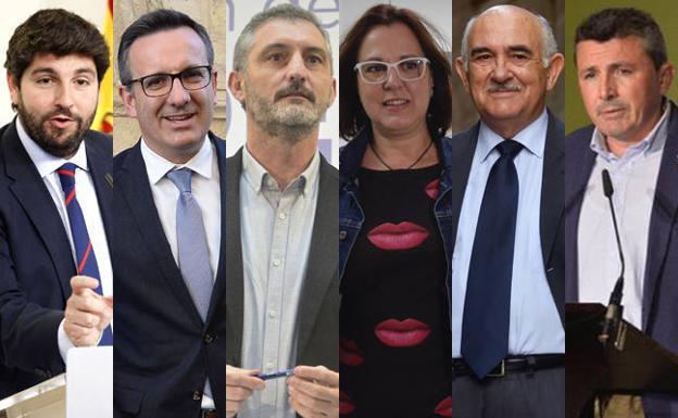 López Miras, Conesa, Urralburu, Franco, Garre y Hernández.