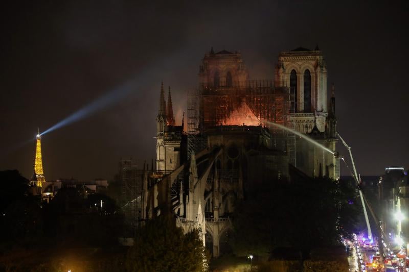 Fotos: El incendio de la catedral de Notre Dame, en imágenes