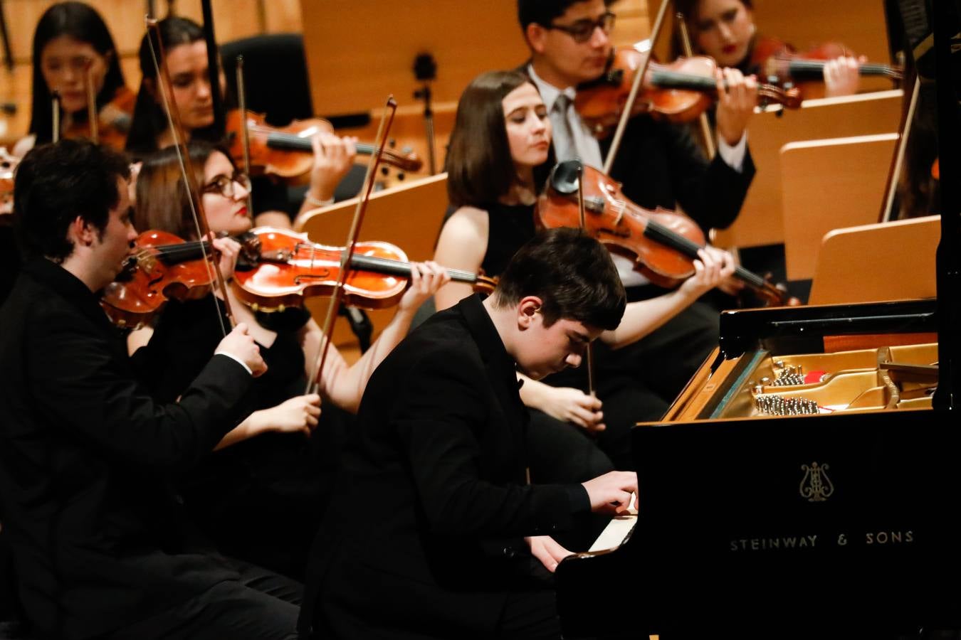 La Orquesta de Jóvenes de la Región, dirigida por Manuel Hernández-Silva, ofreció ayer un concierto dedicado íntegramente a Beethoven'.