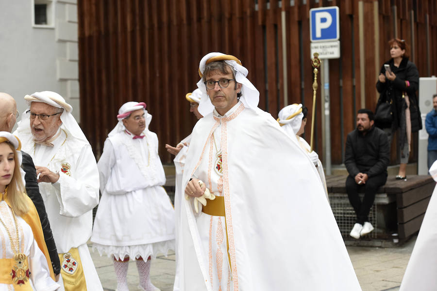 La procesión que pone fin a la Semana Santa murciana ha podido vencer a la previsión de lluvias, aunque ha tenido que retirarse antes de lo previsto