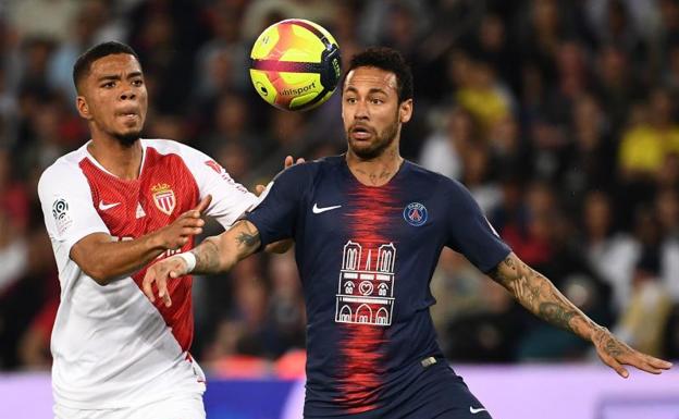 Neymar, durante un partido con el PSG.