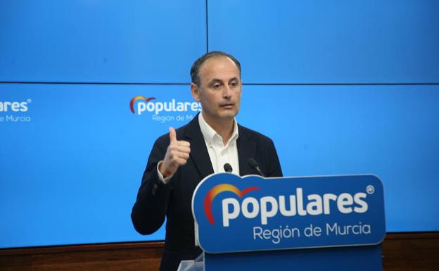 El candidato del PP a la Asamblea Regional, Javier Celdrán.