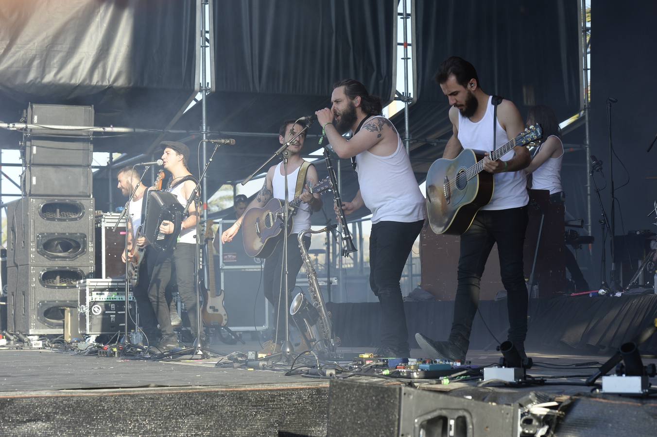 La banda ofreció uno de los conciertos con más exito del sábado