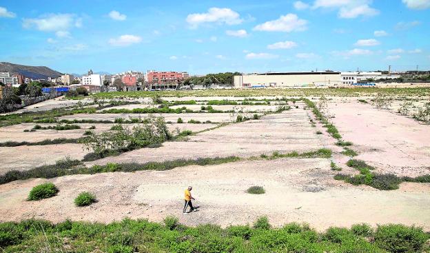 Imagen del lugar elegido para construir la promoción de viviendas, entre el puente de Torreciega y el Politécnico. 