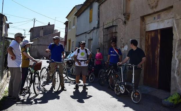 Participantes en la ruta en bicicleta que organizó Cambiemos Murcia.