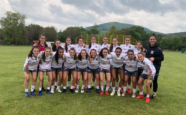 Las jugadores de la selección española sub-17 femenina.