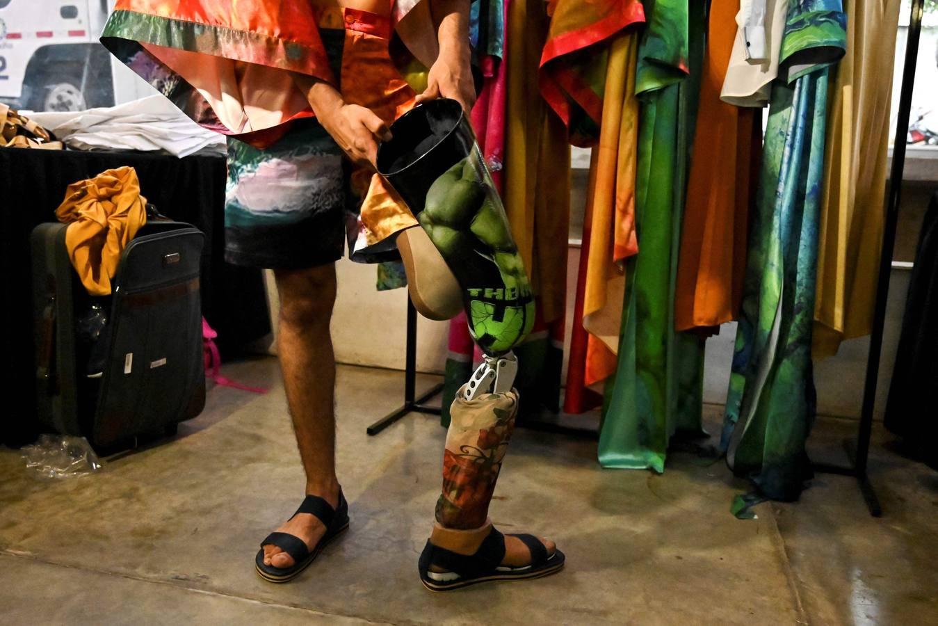 Varios modelos con discapacidad participan en la Pasarela de la Inclusión en Cali (Colombia). En este evento modelos discapacitados, comunidad LGTBI, víctimas de conflicto y comunidades afrocolombianas participan de un espacio de moda, en el que 18 diseñadores muestran colecciones haciendo énfasis en la inclusión.