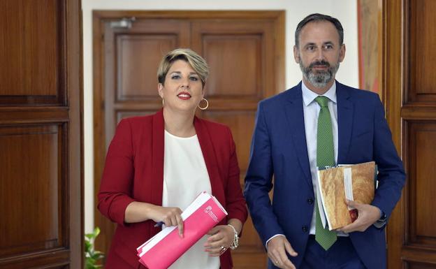 Noelia Arroyo y Javier Celdrán, en una imagen de archivo.