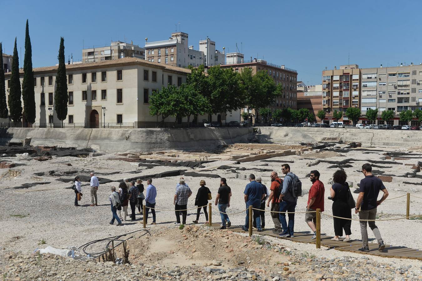 Arquitectos de Trevesi, junto a otros de Madrid, Albacete, Valencia y Murcia visitan el arrabal andalusí