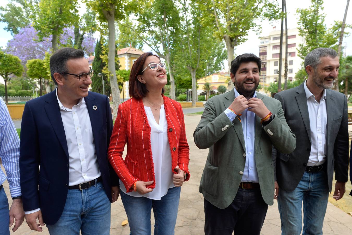 'La Verdad' reúne en la jornada de reflexión a los principales aspirantes a la presidencia de la Región, que desplegaron sonrisas con algún 'recadito'