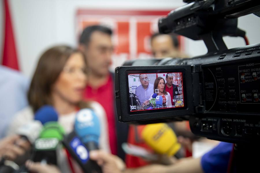 «Hemos conseguido casi 2.500 votos y un par de puntos más que en los comicios municipales anteriores, pero no hemos sacado el resultado esperado. No estamos satisfechos, pero tenemos que acatar lo que dicen las Urnas», declaró Ana Belén Castejón sobre sus resultados