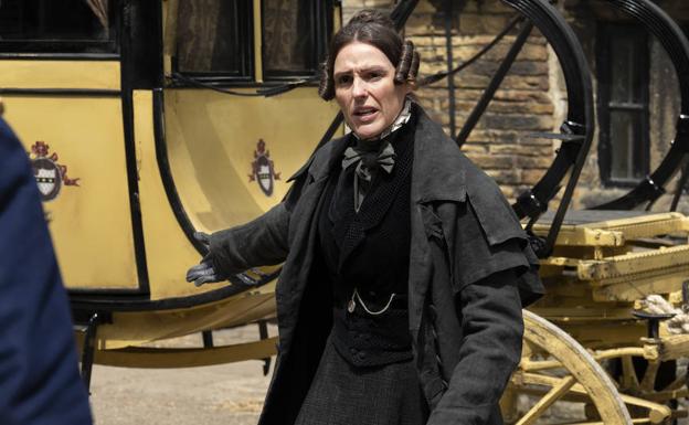 Suranne Jones, caracterizada como Anne Lister.