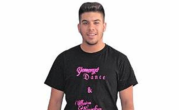 Borja, tras impartir una clase. 