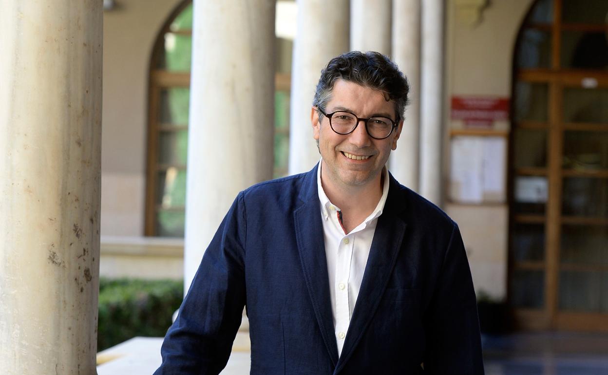 David Parra, en el Claustro de La Merced. 