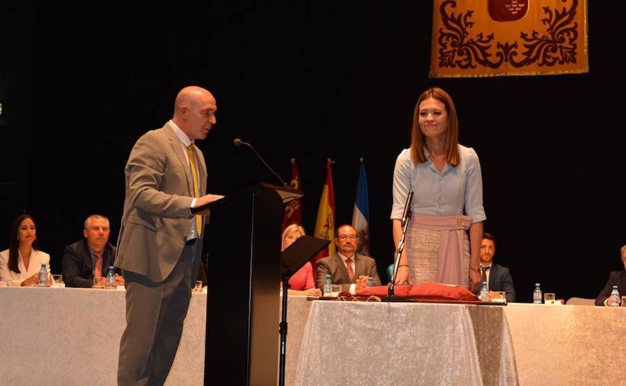 Mari Carmen Moreno, reelegida este sábado, como alcaldesa de Águilas.